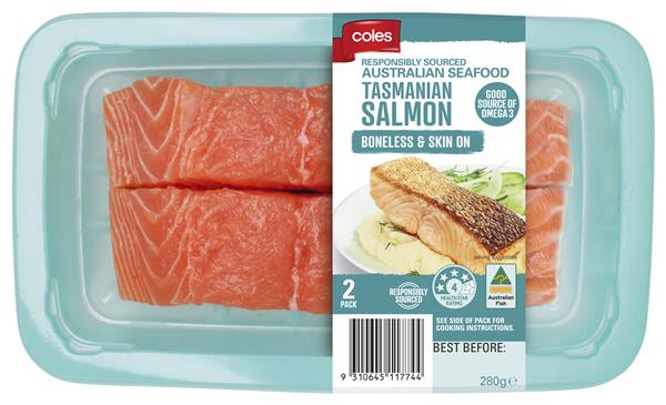 Tasmanian Salmon Portions Skin On