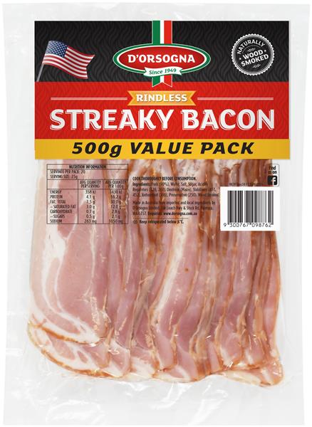 D'Orsogna Streaky Bacon