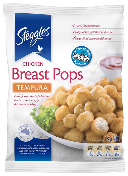Steggles Chicken Pops Tempura