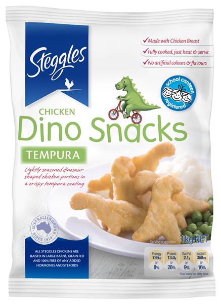 Steggles Chicken Dino Snacks Tempura