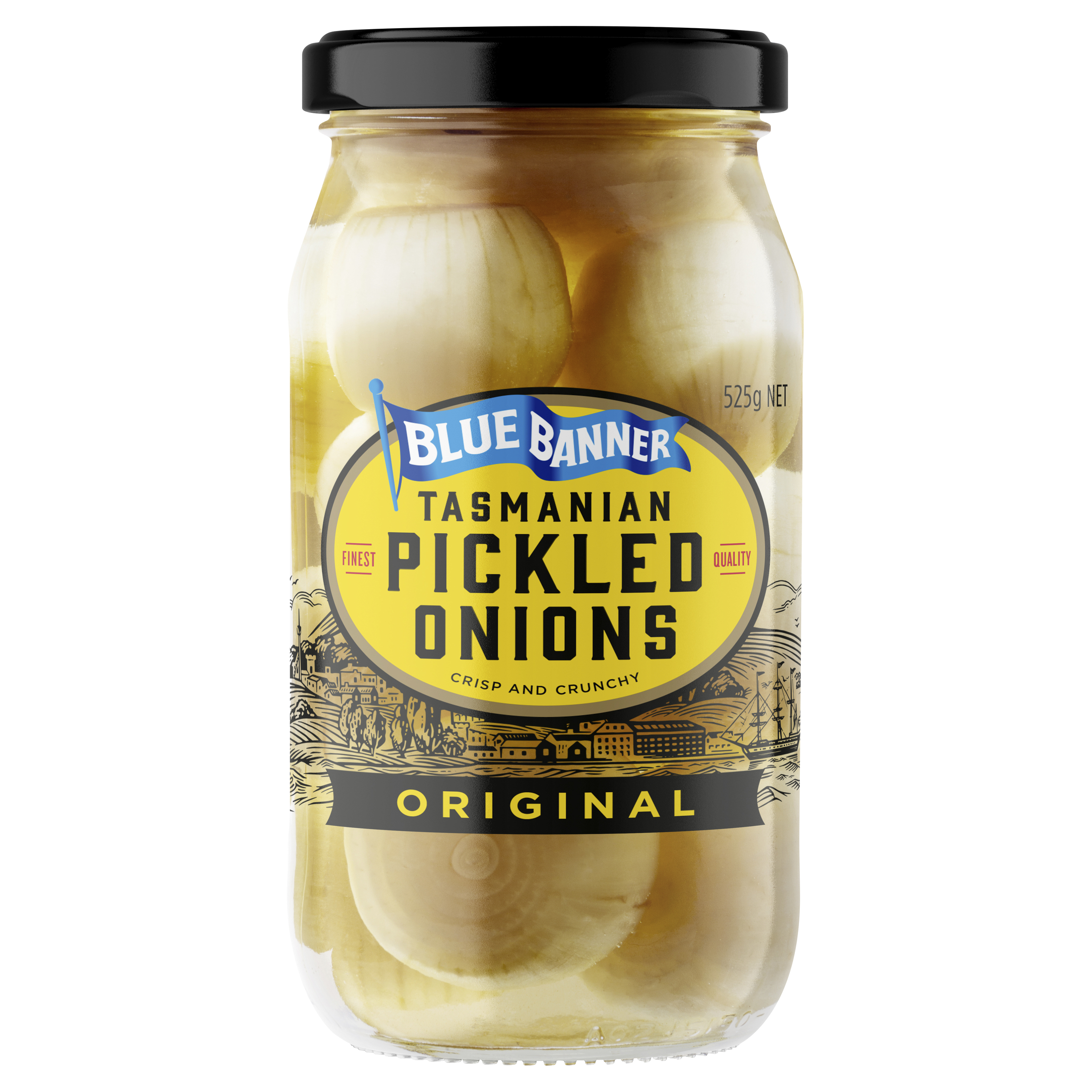 Blue Banner Onions Pickled Original 525g