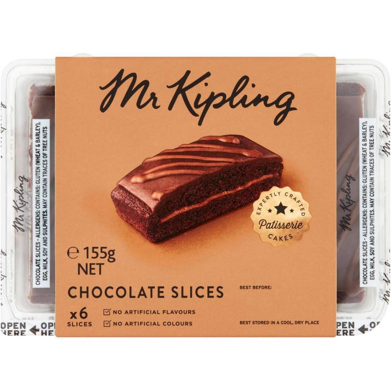 Mr Kipling Slices Chocolate 155g