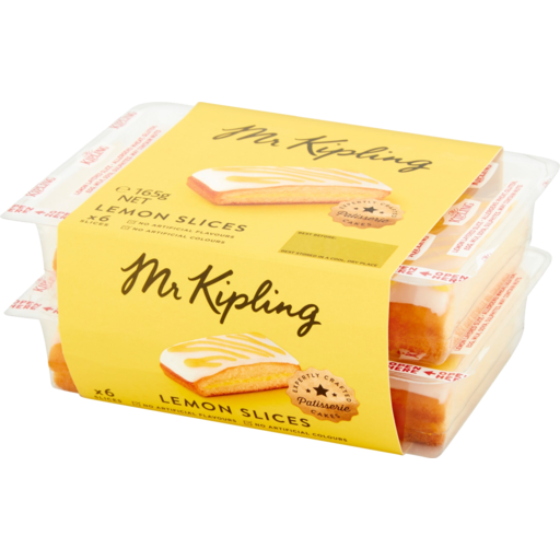Mr Kipling Lemon Slice 6 pack 165g