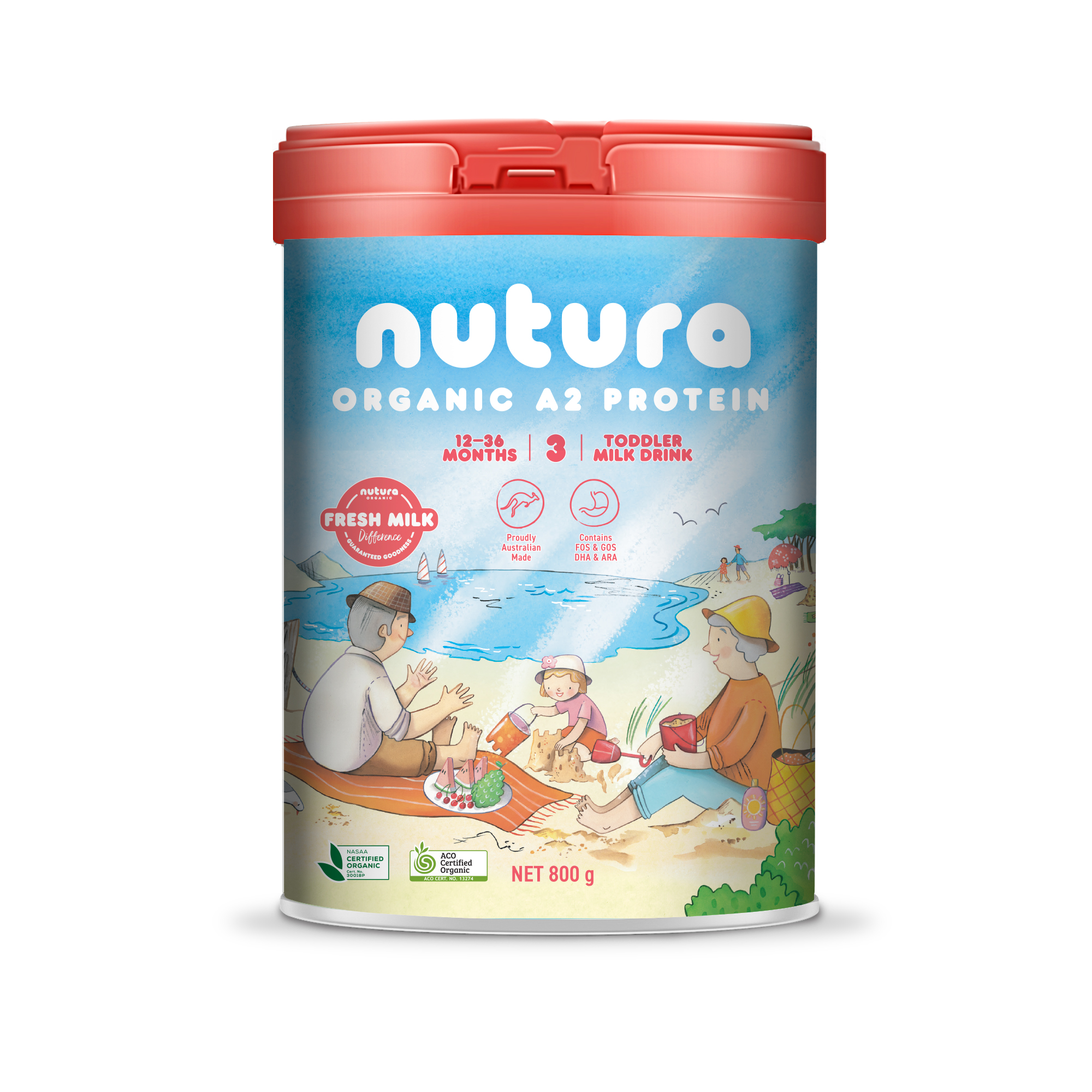 Nutura Organic Stage 3 Organic Toddler Milk Drink 800g