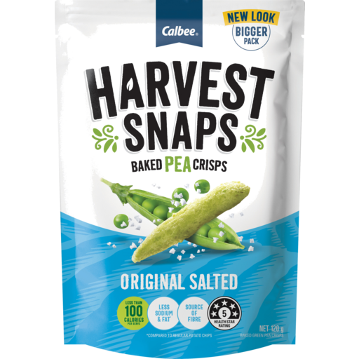 Harvest Snaps Pea Crisps Original Salted 120g
