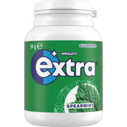 EXTRA Spearmint Sugar Free Chewing Gum Bottle 64g