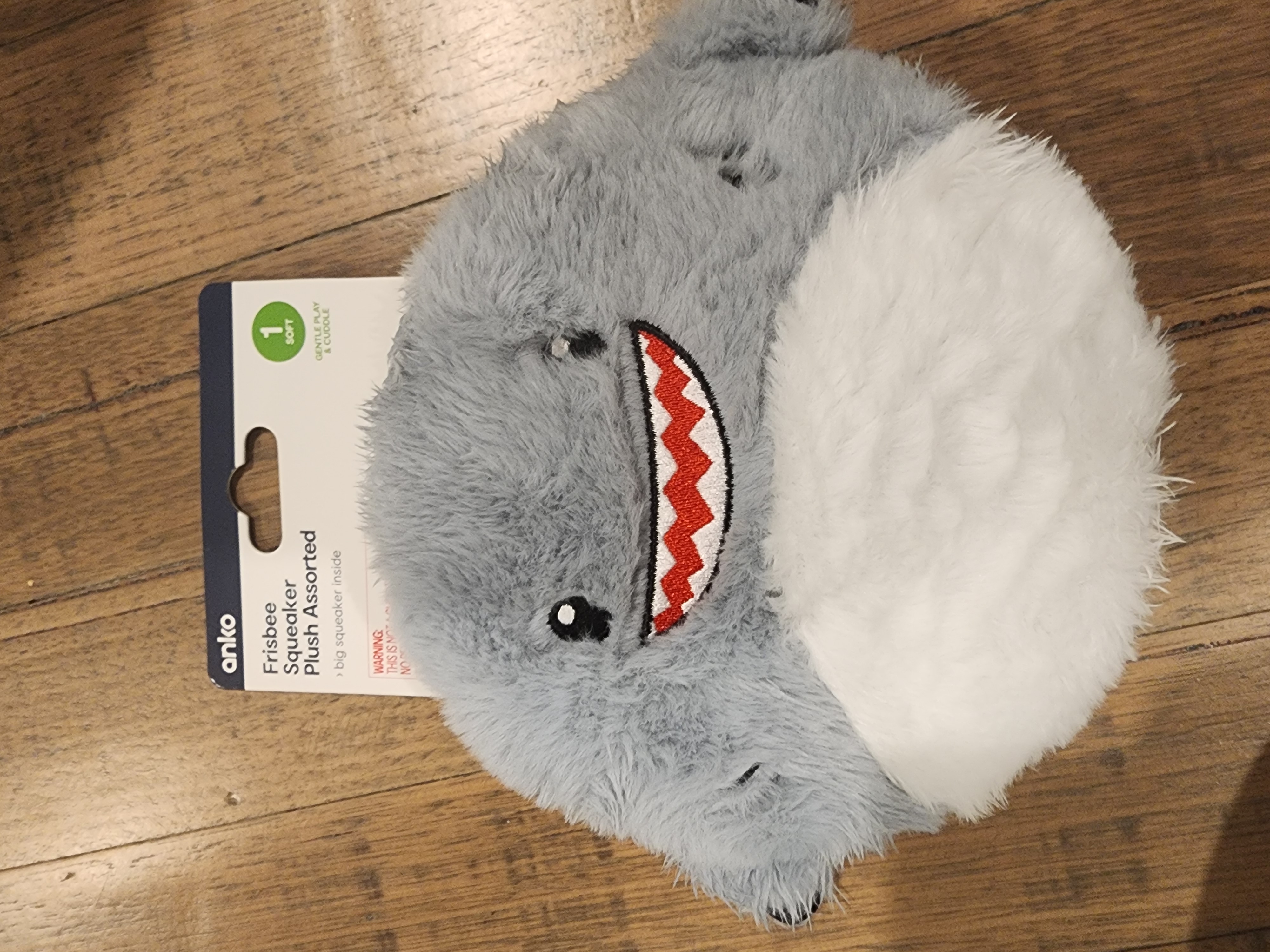Frisbee Squeaker Plush Toy