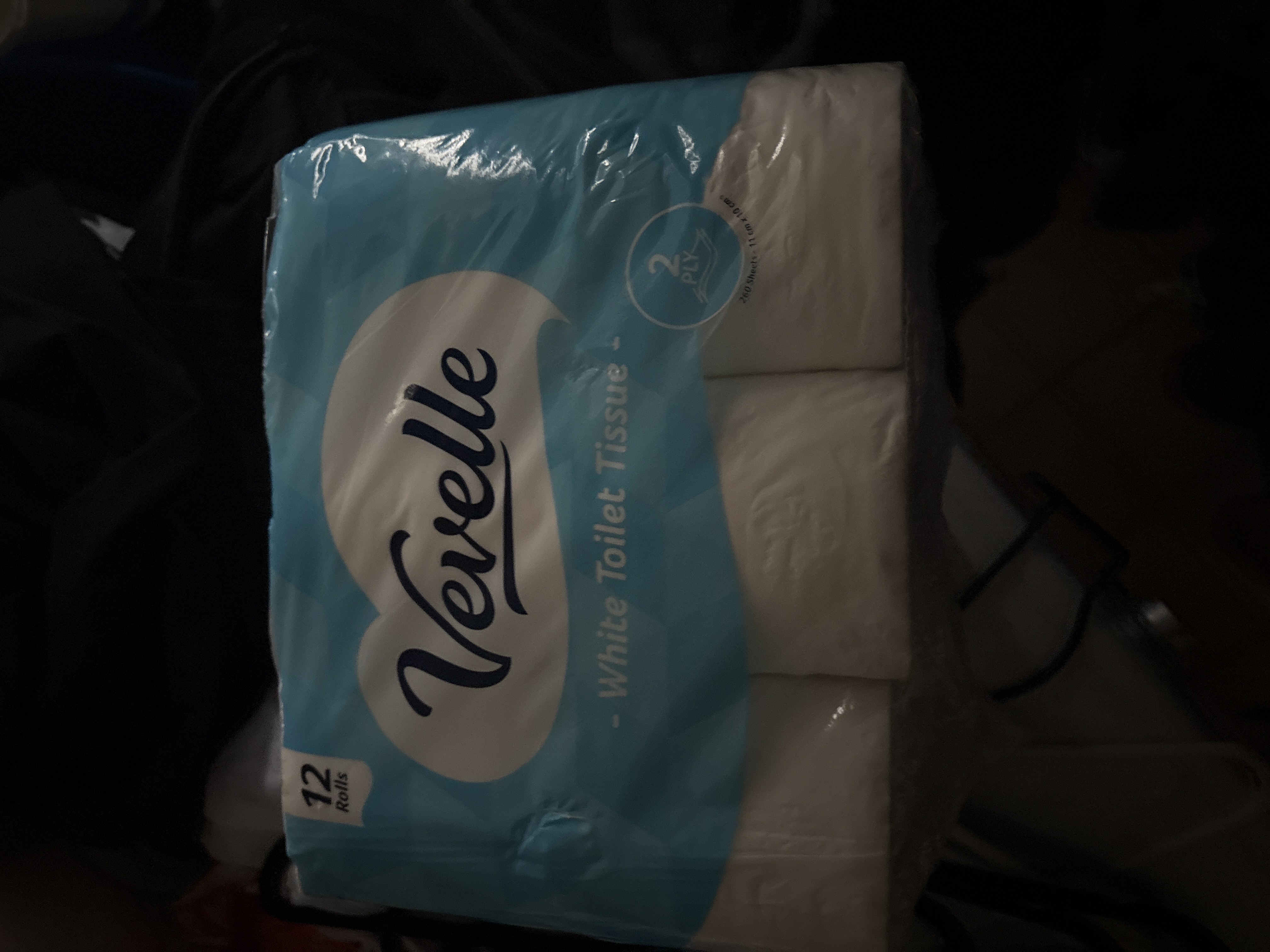 Vevelle White Toilet Tissue 12 Pack