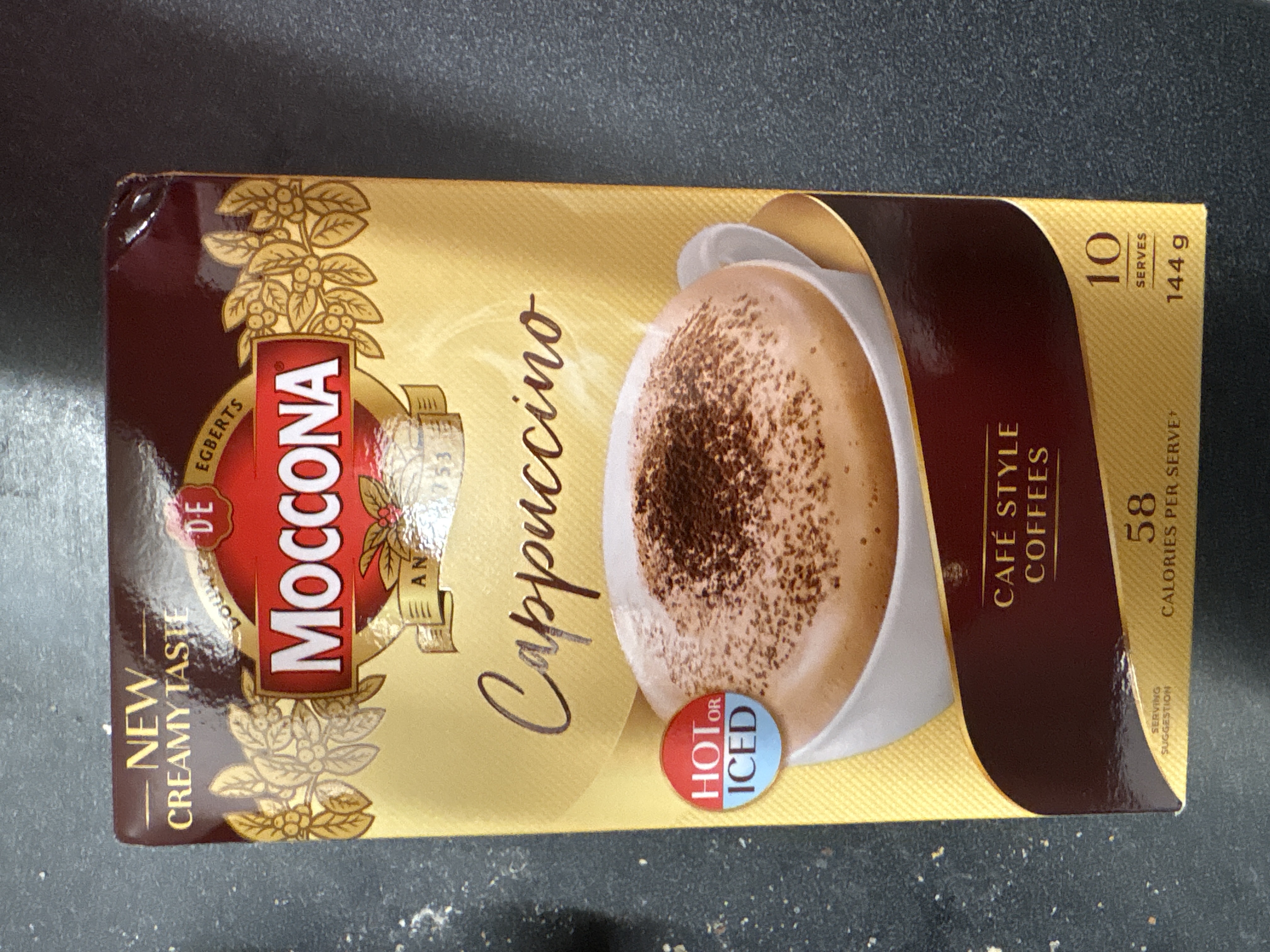 Moccona Coffee Sachets Cappuccino 10 pack 144g