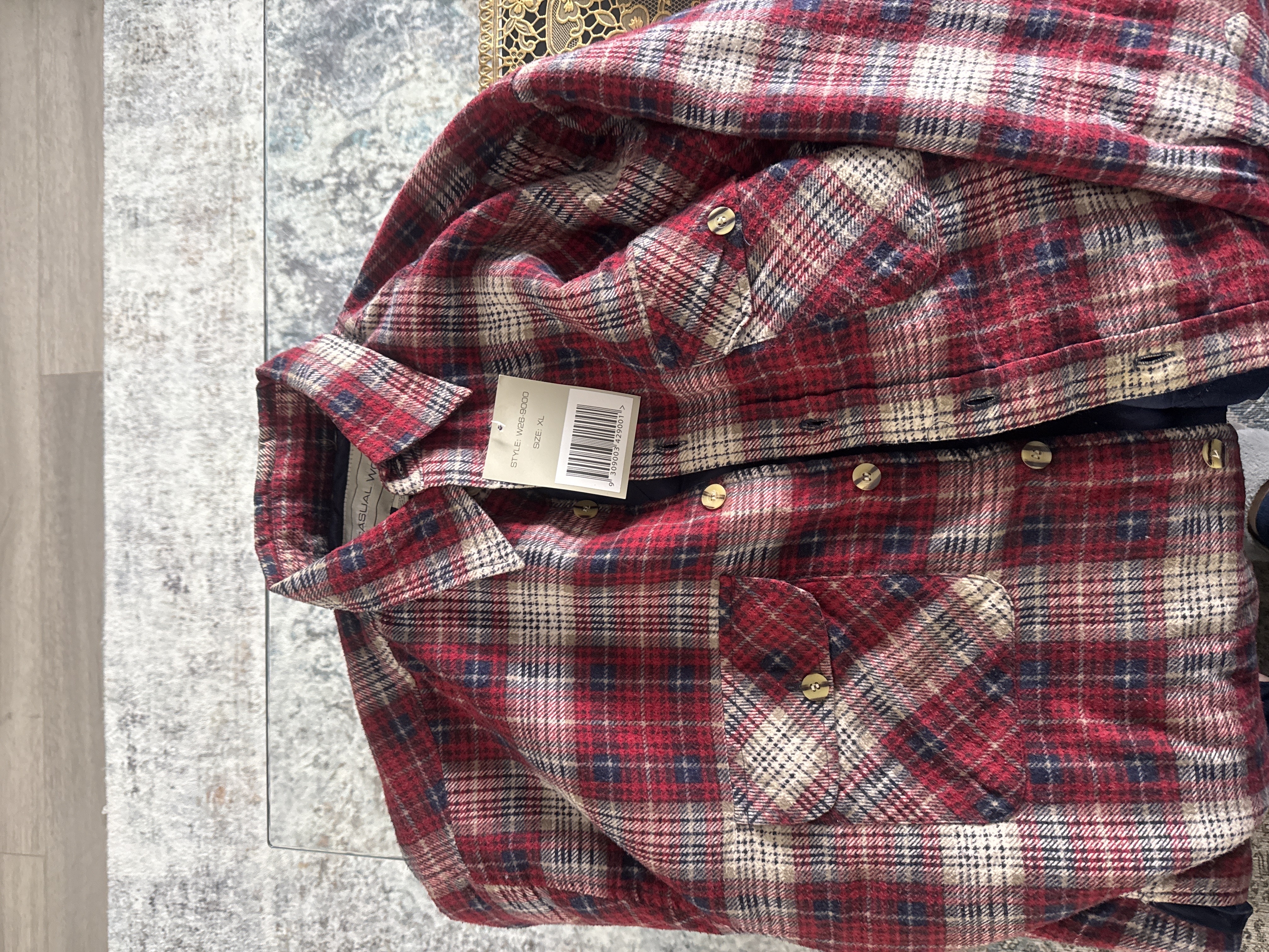 Mens Padded Flannel Shirt