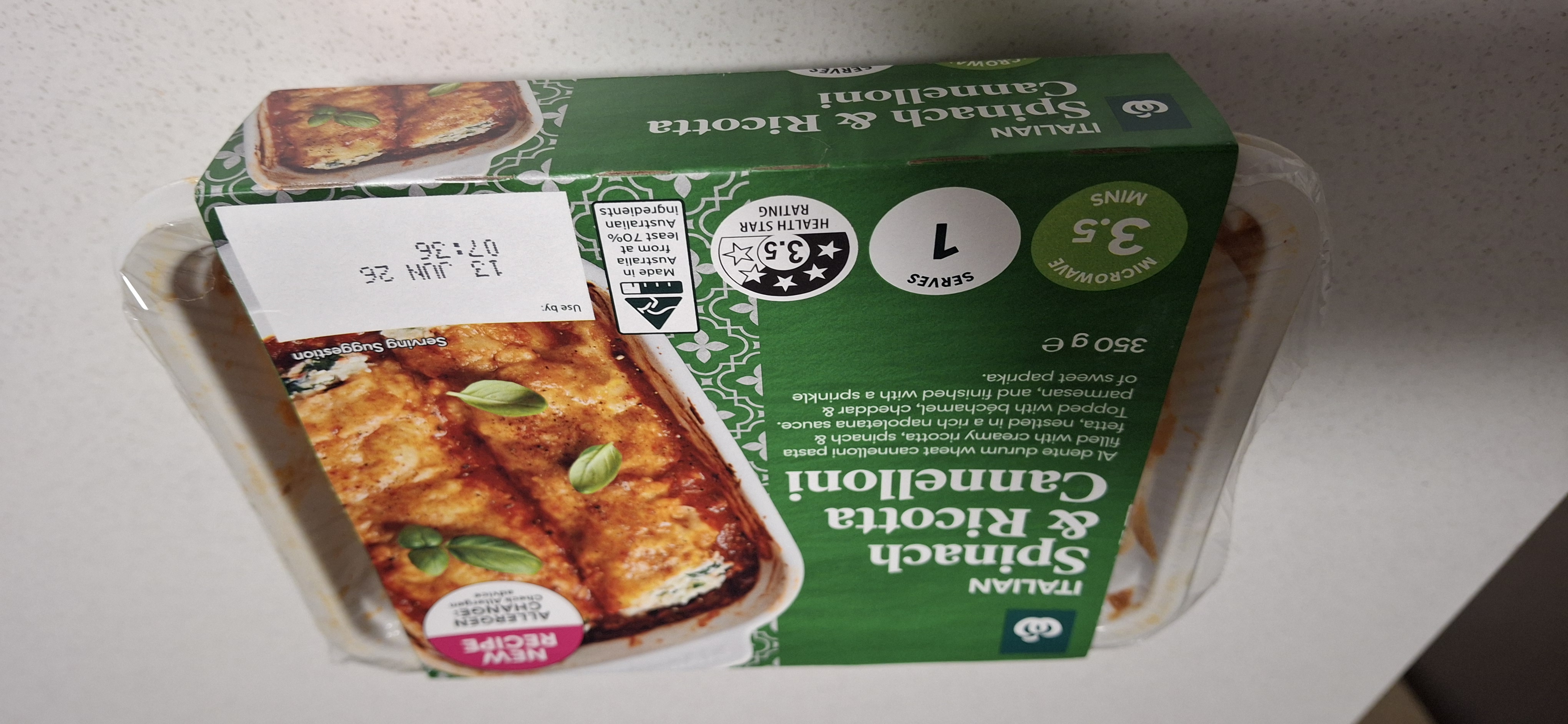 Spinach and Ricotta Cannelloni