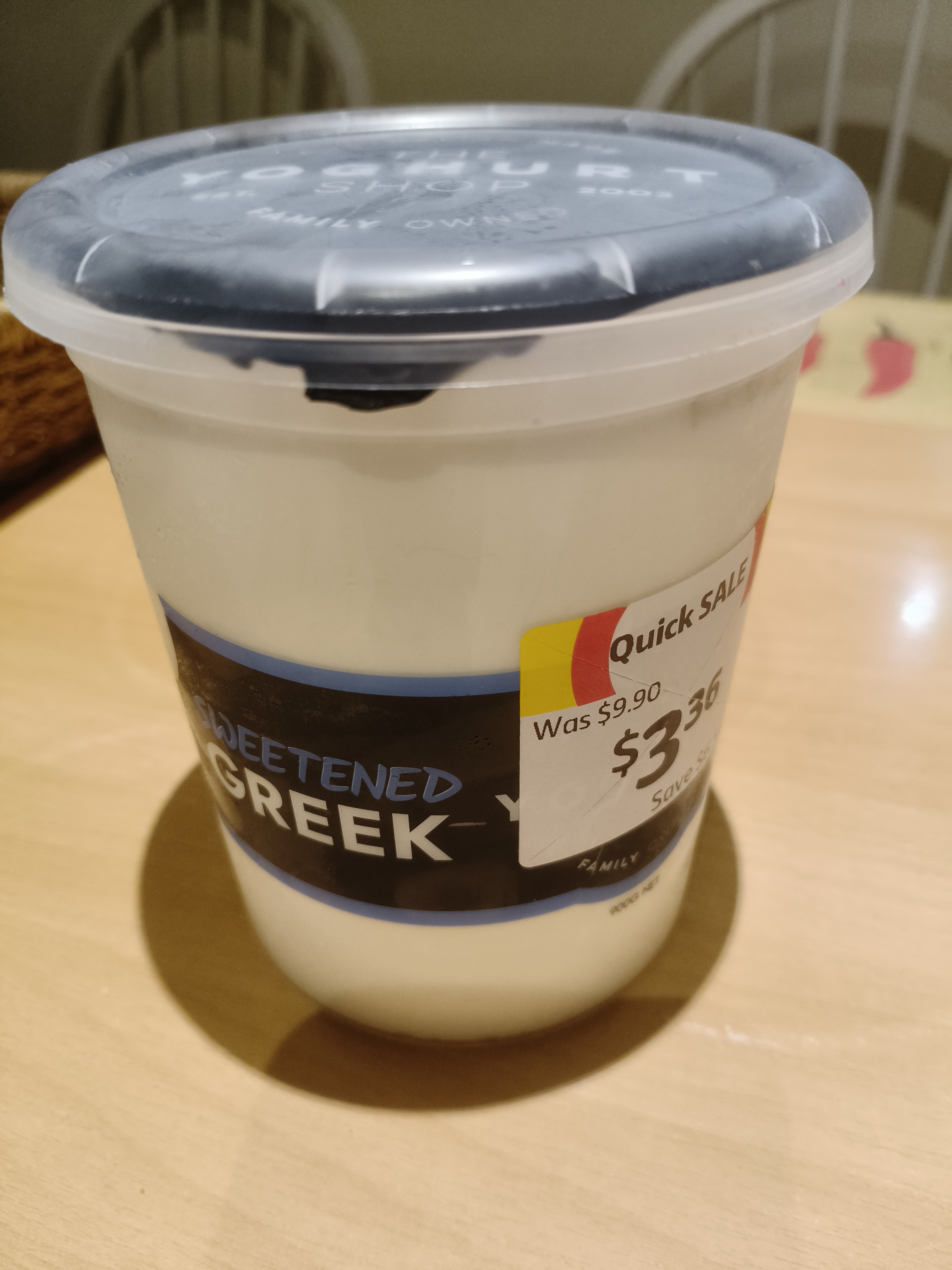 Sweet Greek Yoghurt 900g