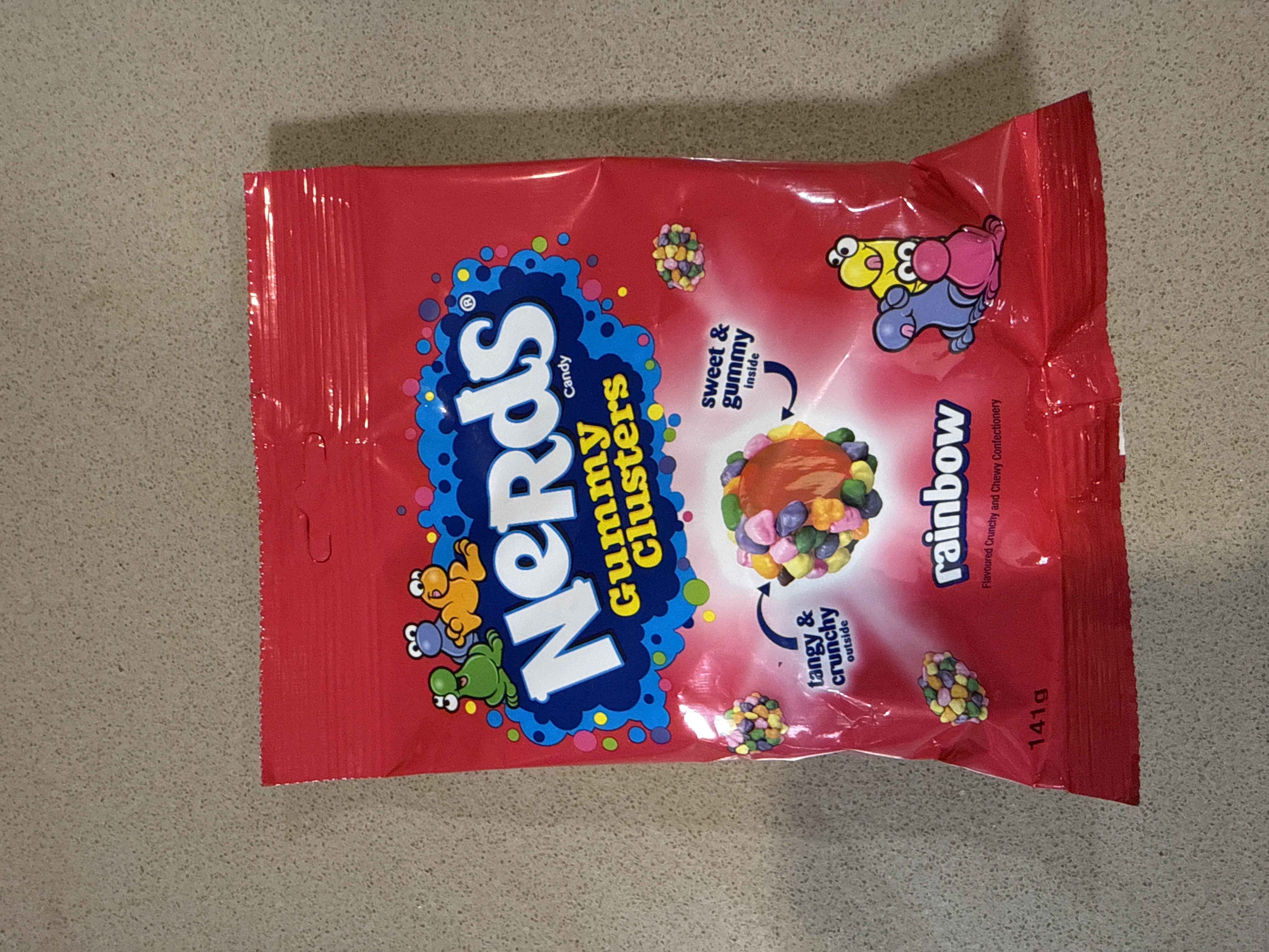 Nerds Confectionery Rainbow Gummy Clusters 141g