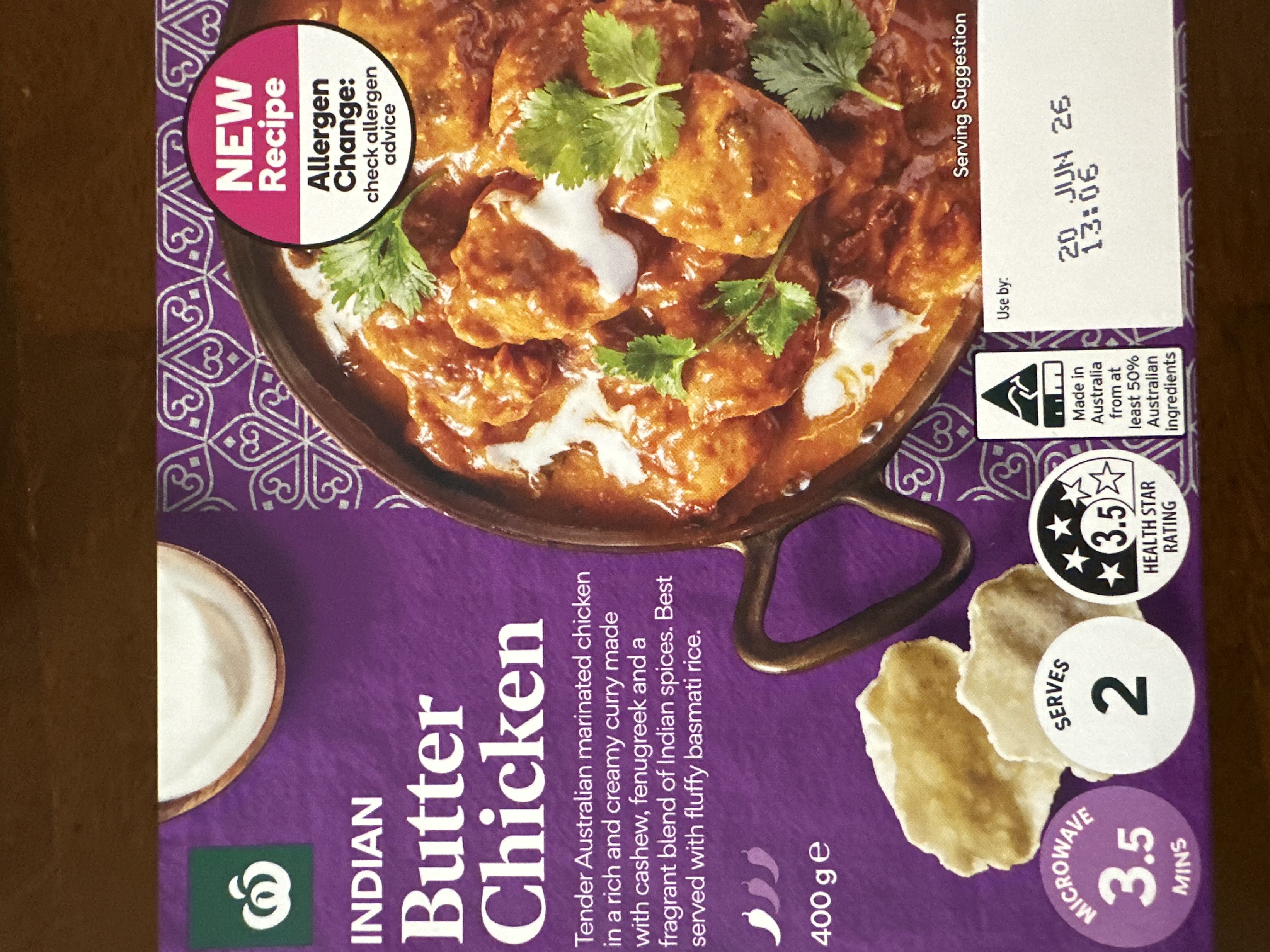 WW Butter Chicken 400g