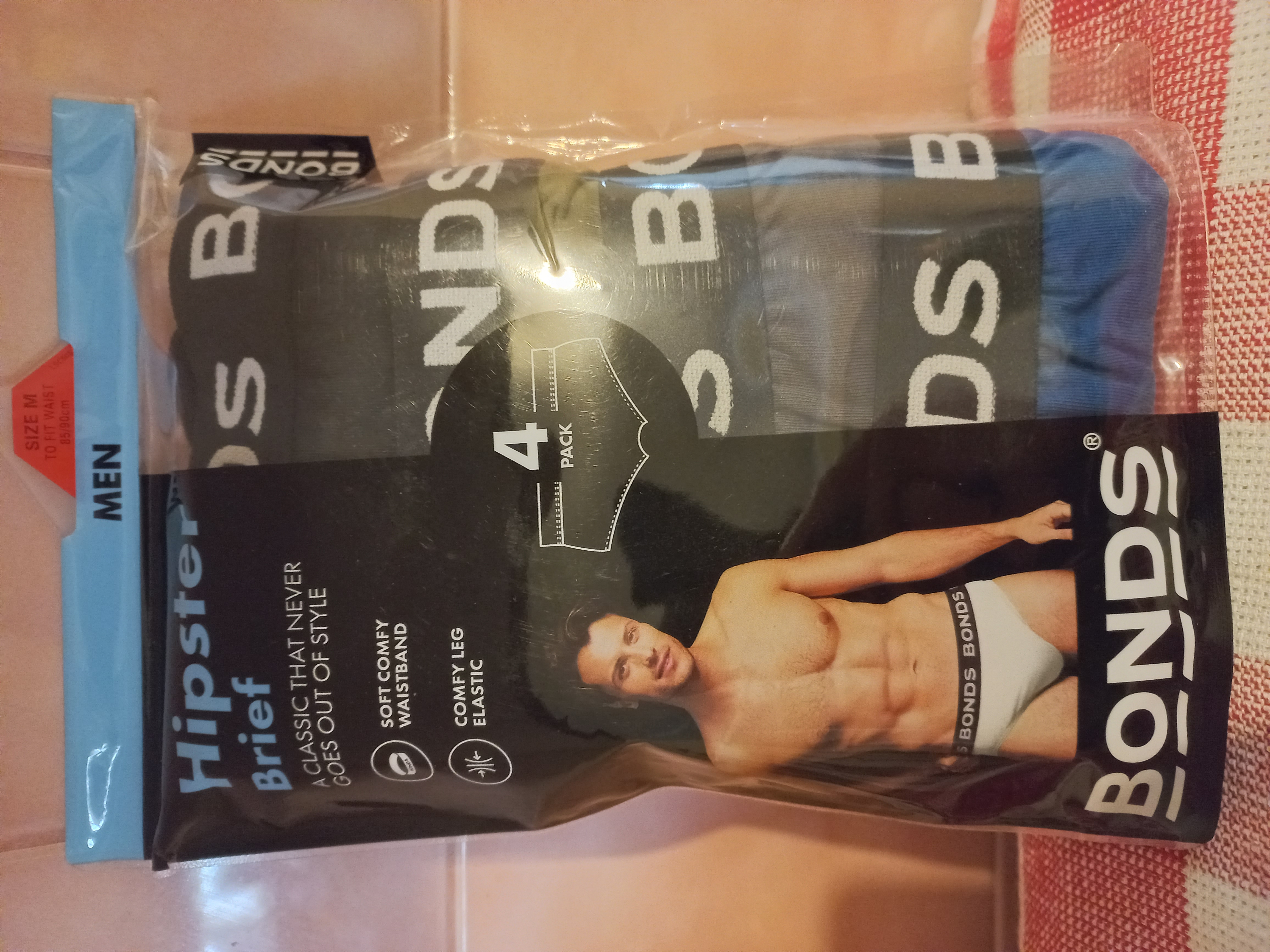 Bonds Men's Hipster Briefs 4 Pack - Multi - Size Medium