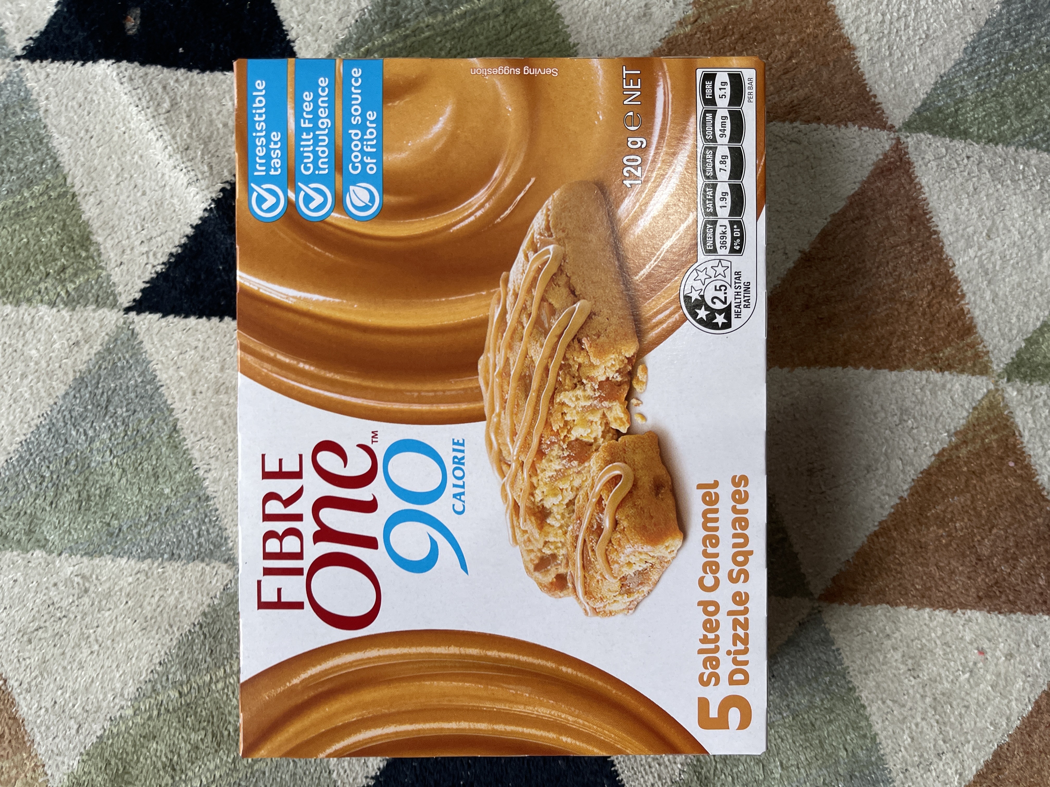 Fibre One 90 Salted Caramel Squares