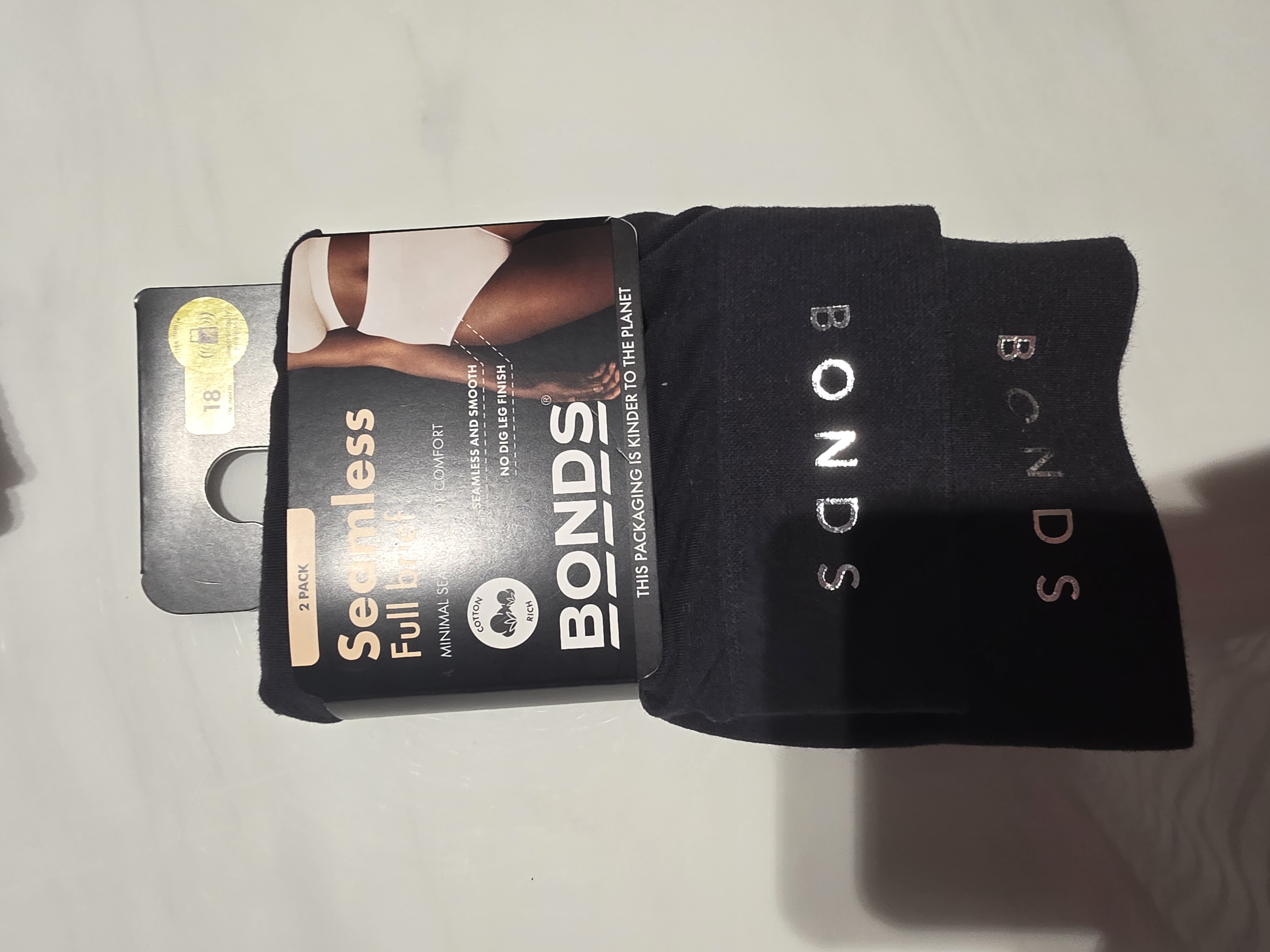Bonds Womens Brief Full Seamless 18 2PK