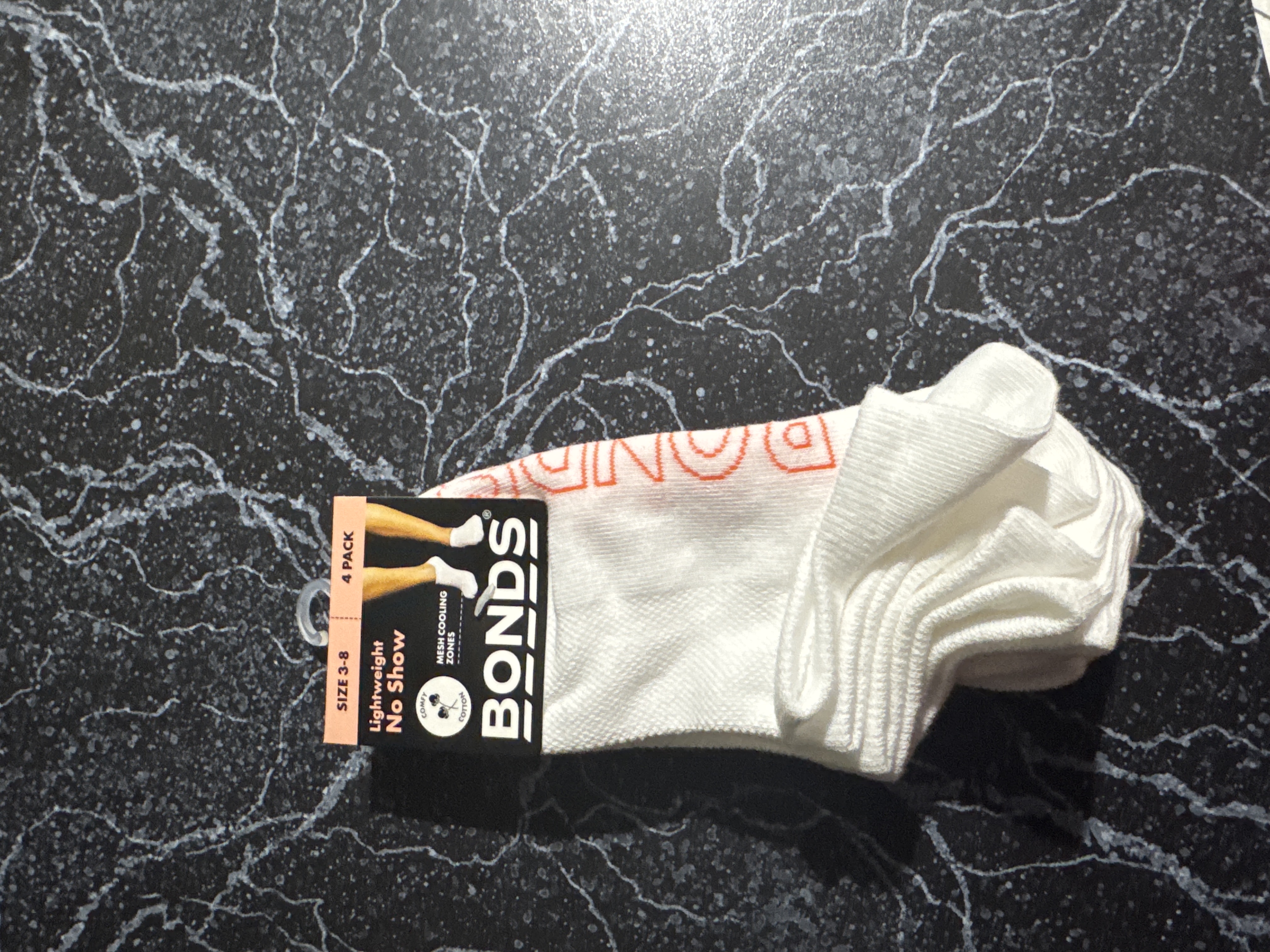 Bonds Lightweight No-Show Socks 4-Pack