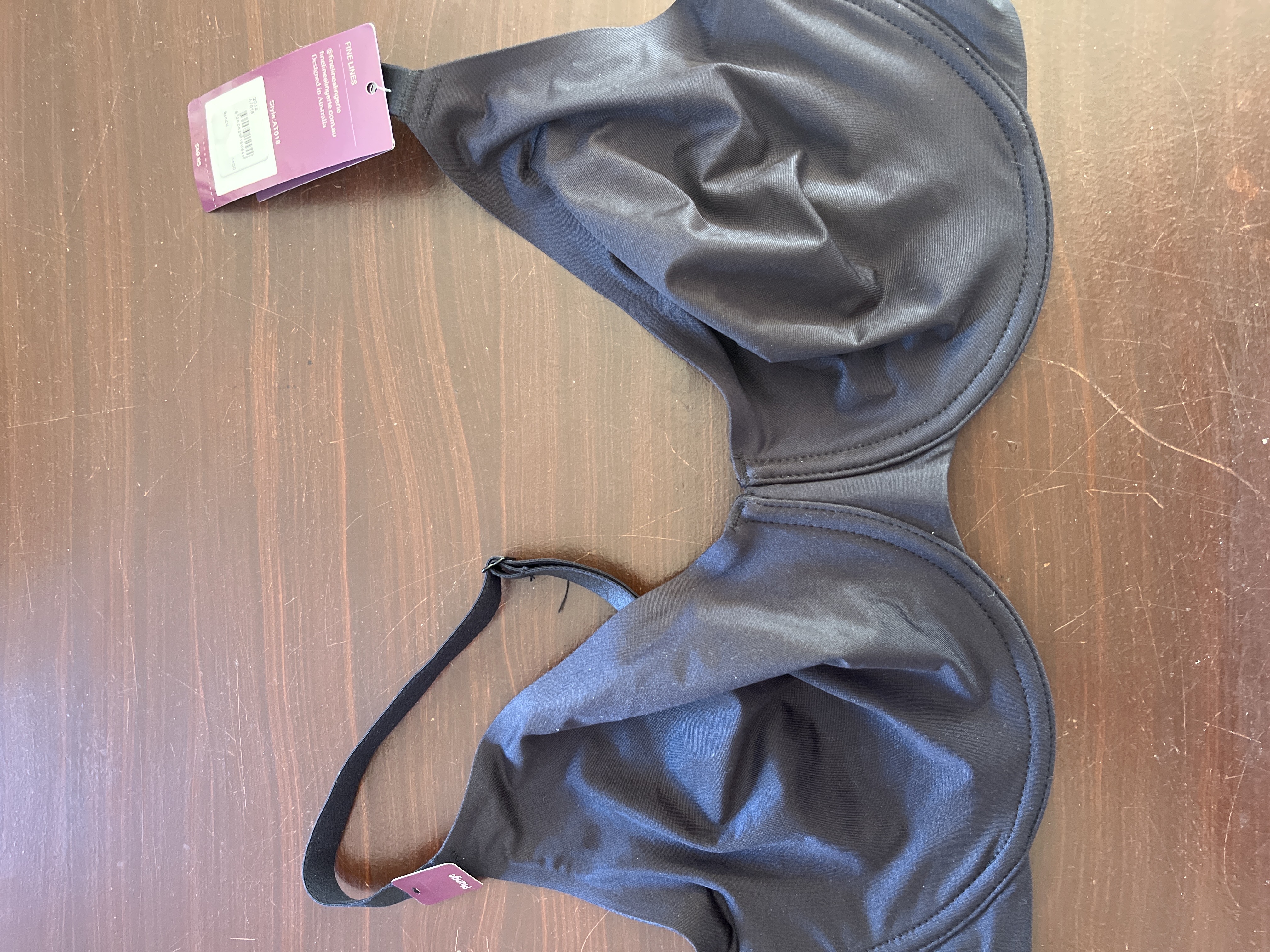 Black Bra with Adjustable Straps