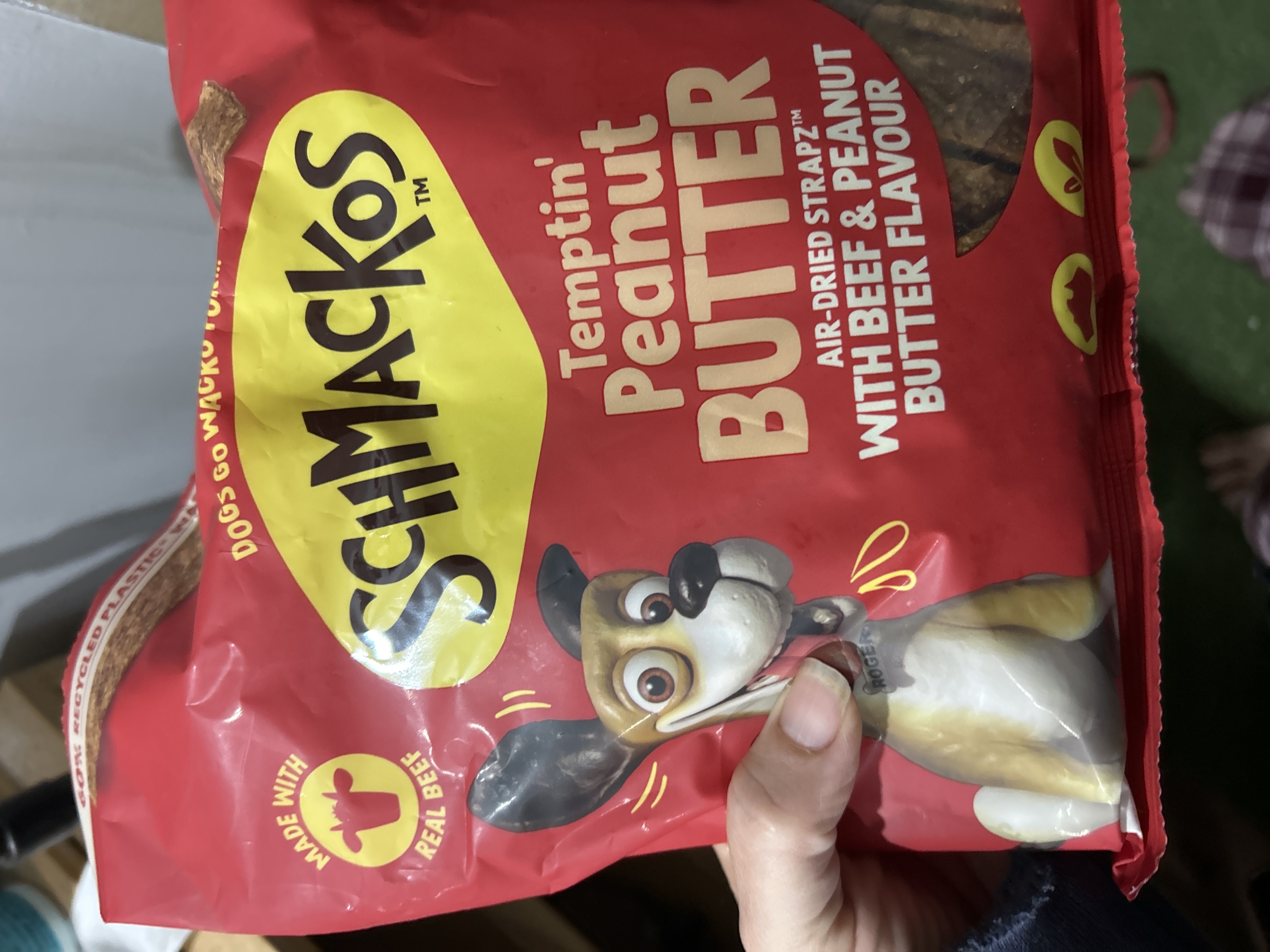 Schmackos Peanut Butter Dog Treats 500g