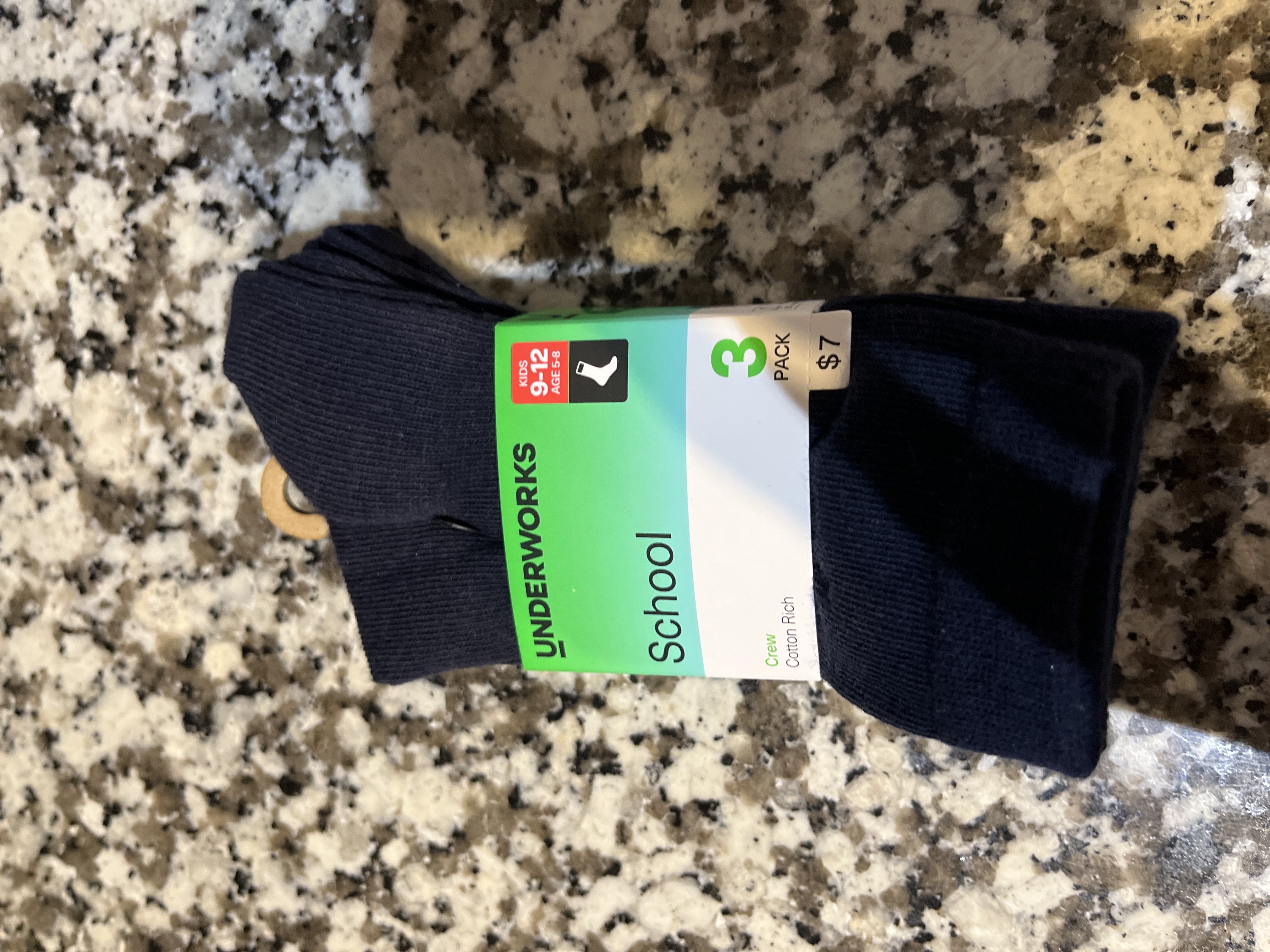 Kids School Socks 3 Pack