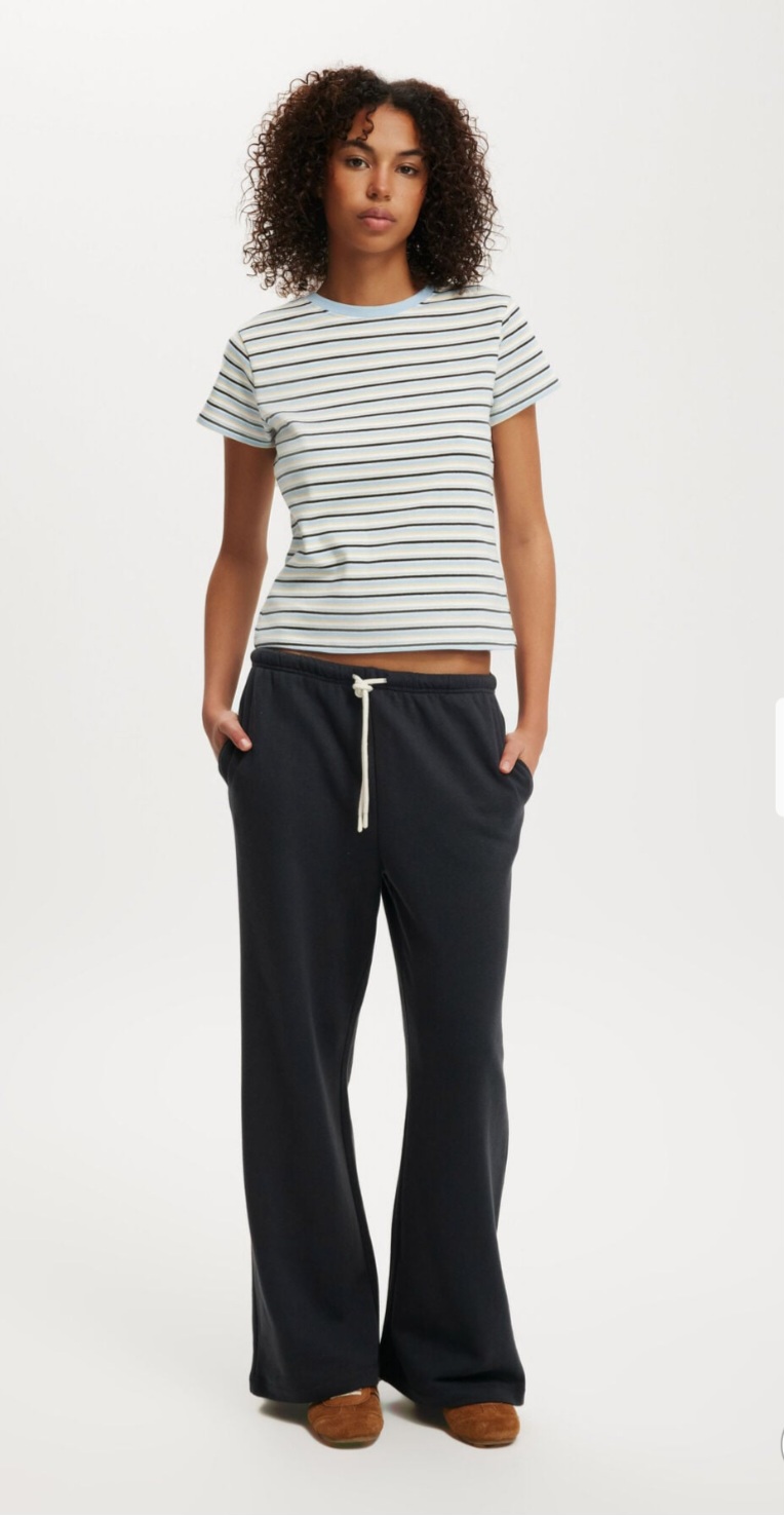 Plush Tie Waist Wide Leg Pants