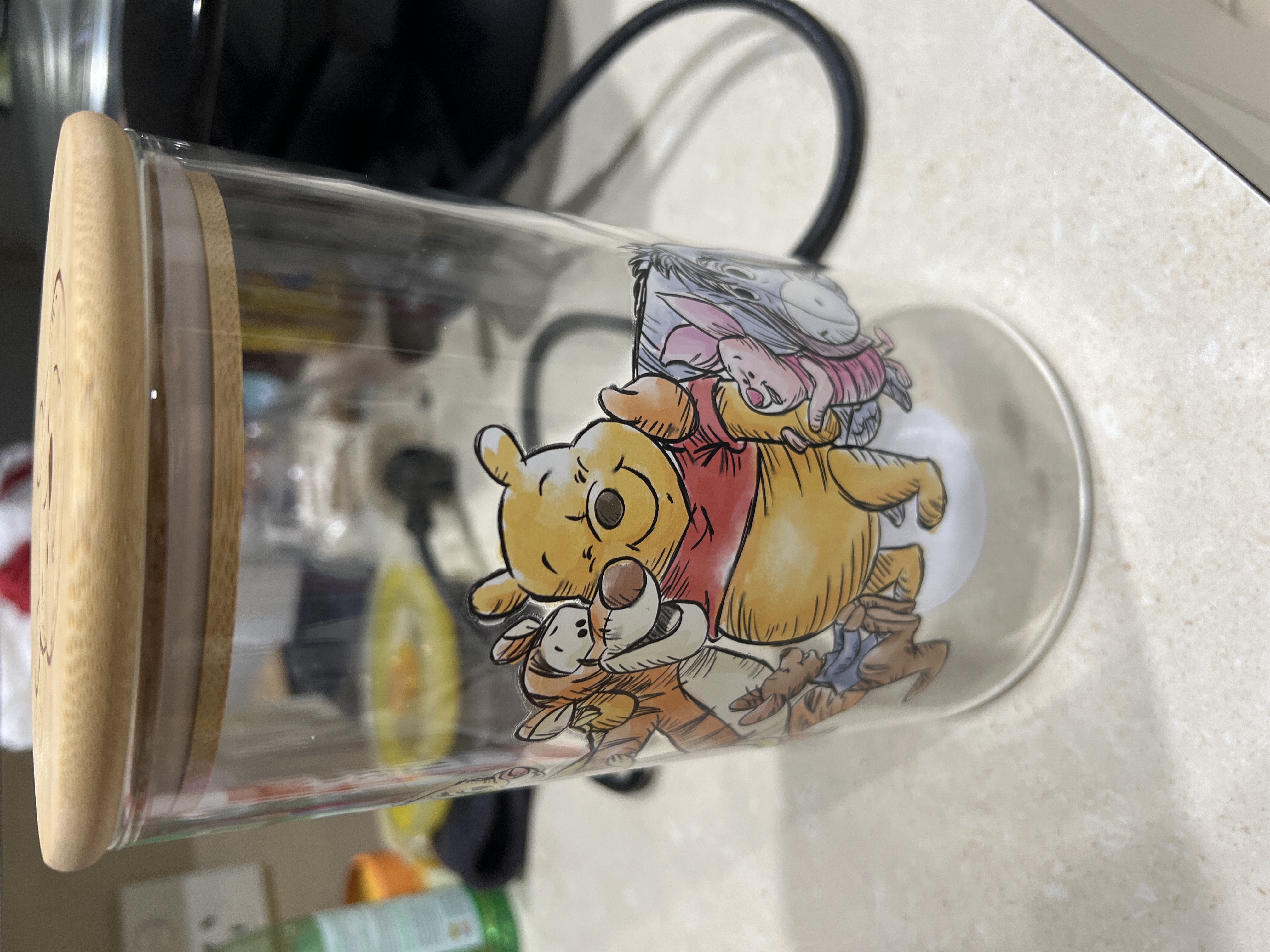 Winnie the Pooh Glass Canister 2L