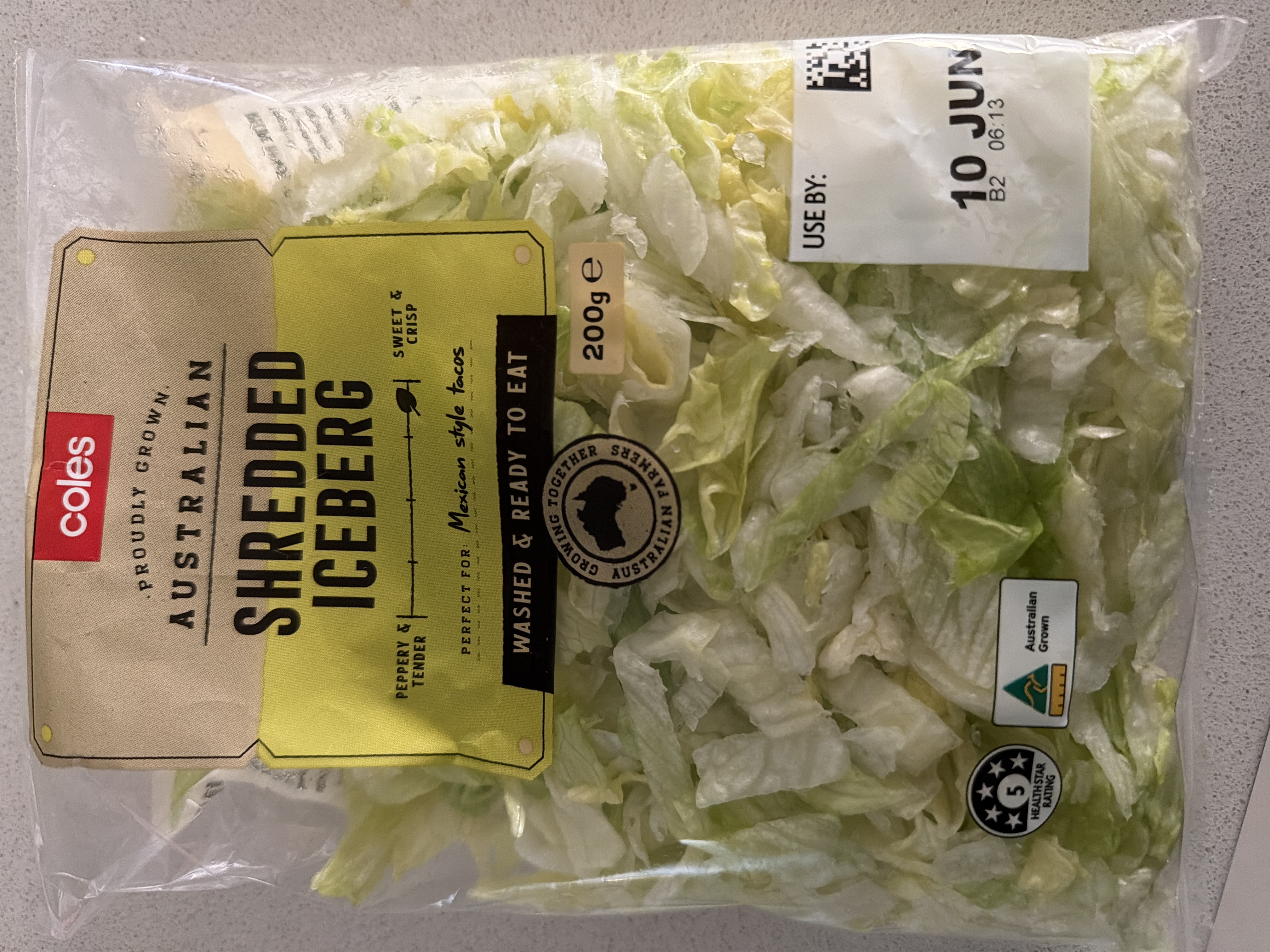 Shredded Iceberg Lettuce 200g