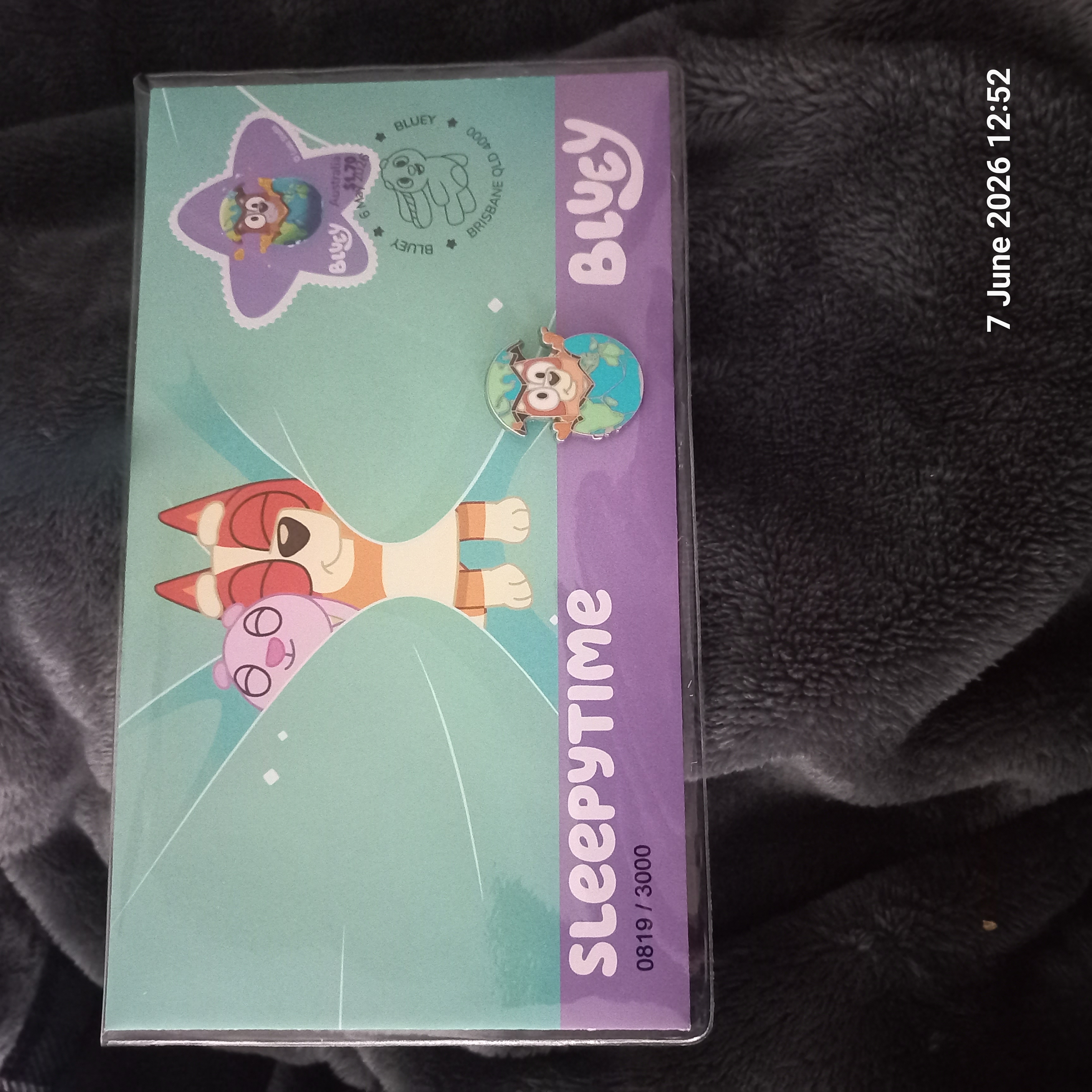 Bluey Sleepytime Pin