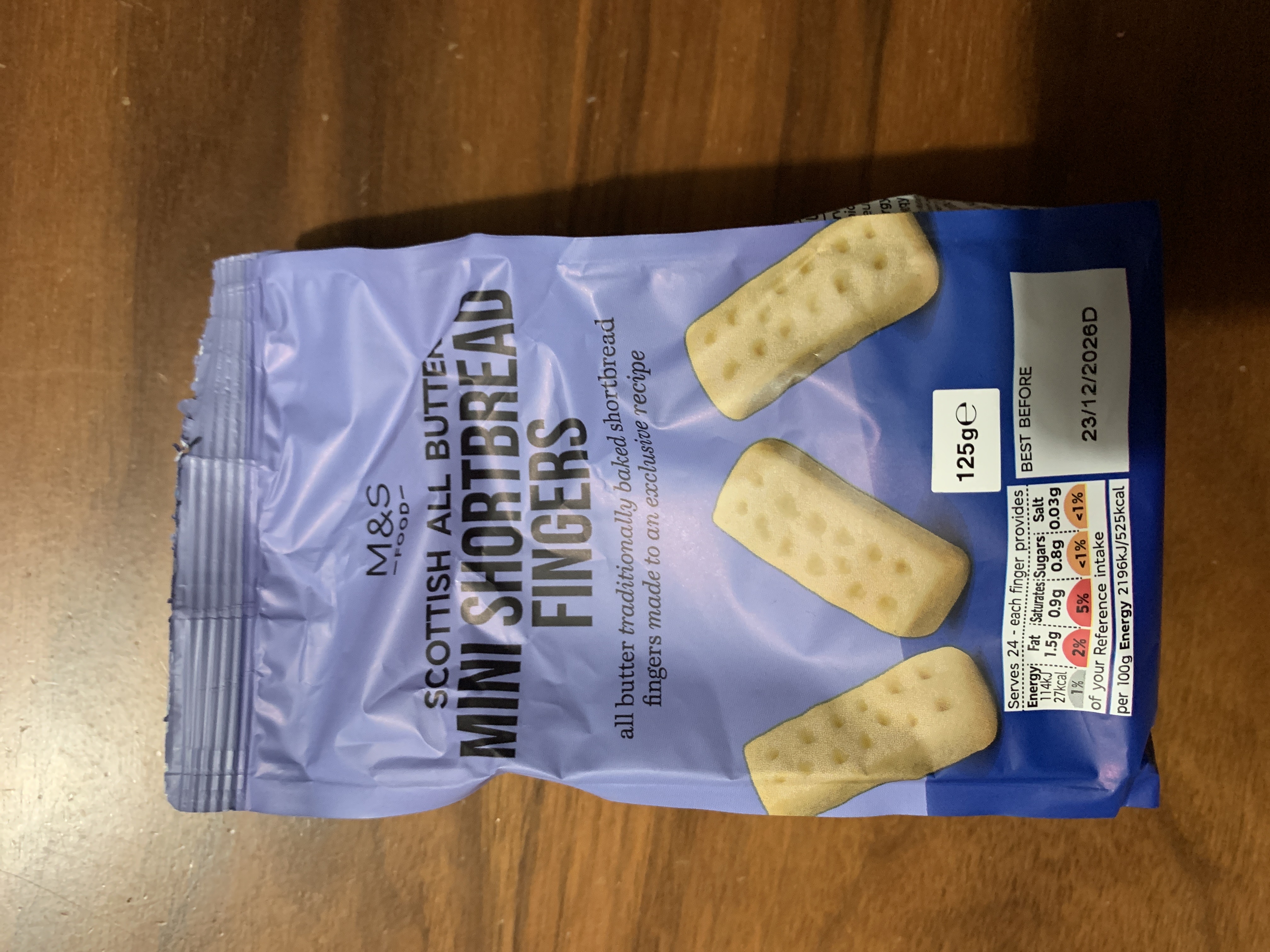 Mini Shortbread Fingers