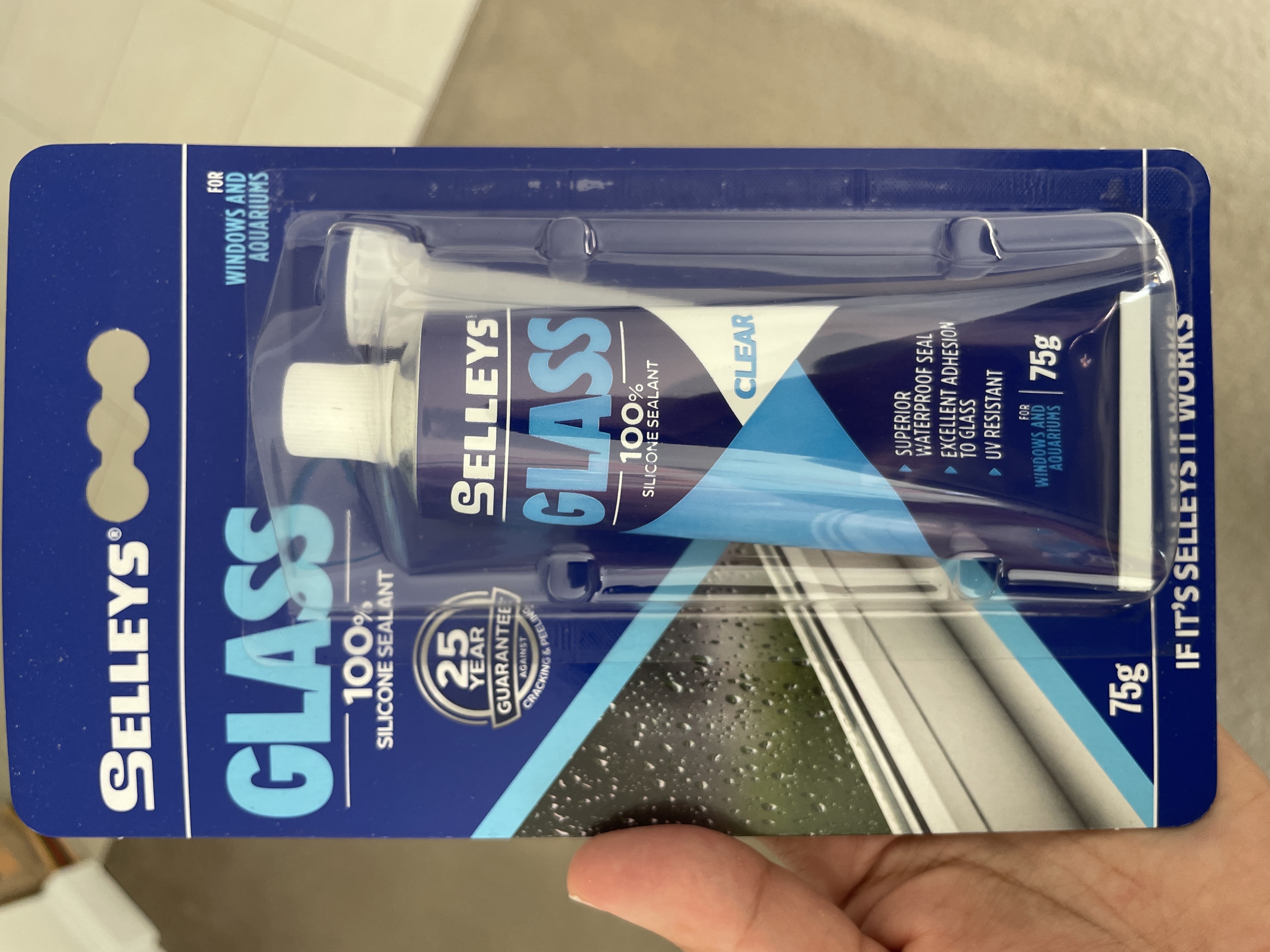Selleys Glass 100% Silicone Sealant