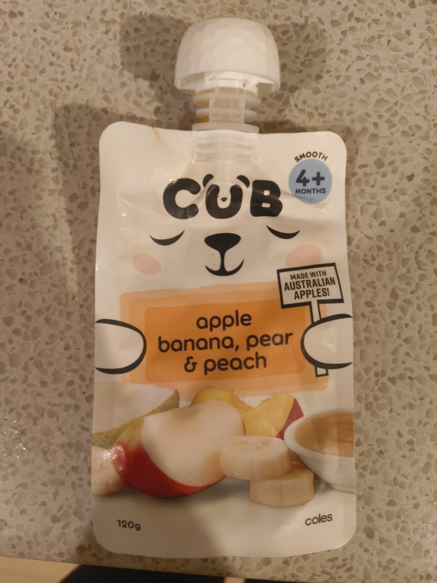 Apple Pear Banana & Peach Baby Food Pouch 4+ Months